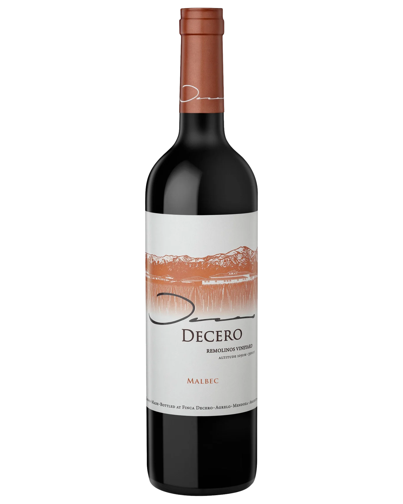 Decero Malbec Remolinos Vineyard