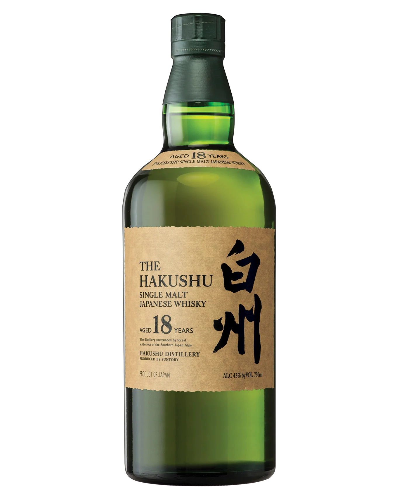Hakushu 18 Year Old Japanese Whisky 700mL