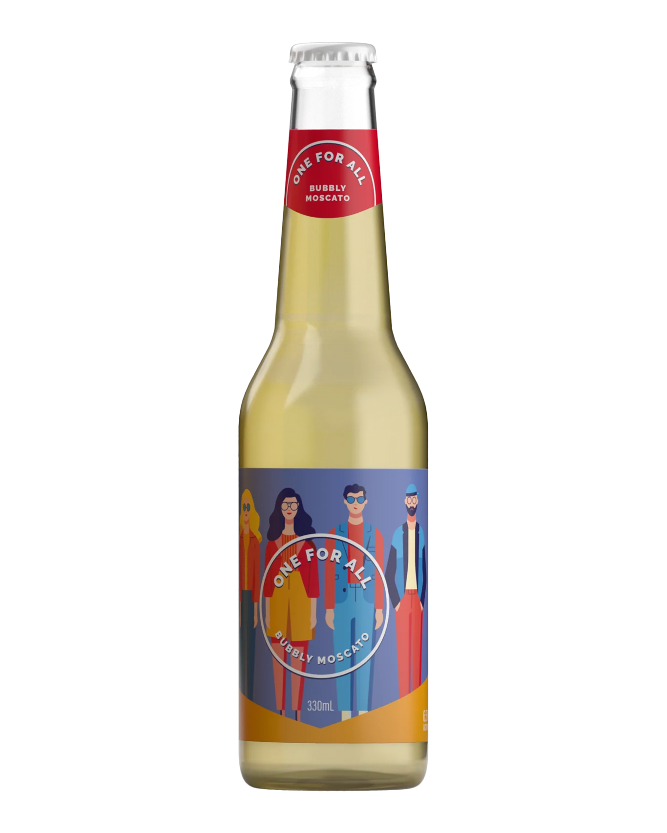 One For All Bubbly Moscato Bottles 330mL