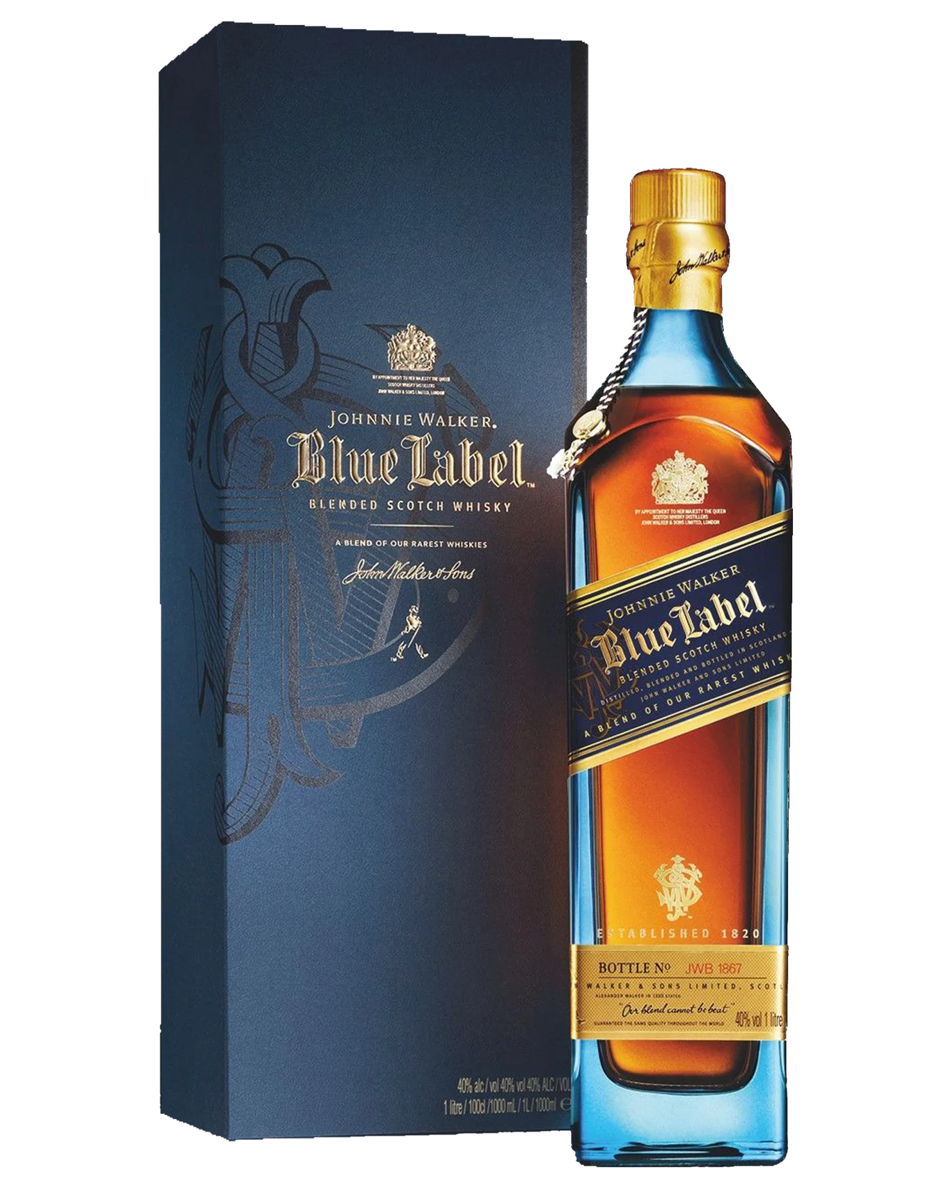 Johnnie Walker Blue Label Blended Scotch Whisky 1L