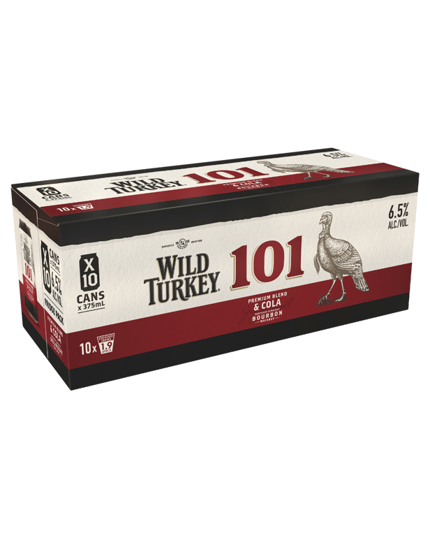 Wild Turkey 101 & Cola 10 × 375mL