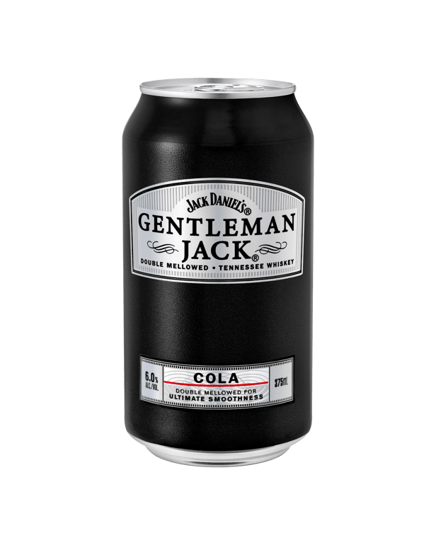 Gentleman Jack & Cola 6% 4 × 375mL