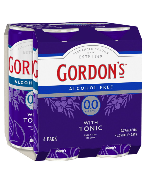Gordon’s Gin & Tonic 0% Cans 250mL