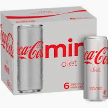 Diet Coke Mini Cans 6 × 250mL