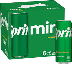 Sprite Mini Cans 6 × 250mL