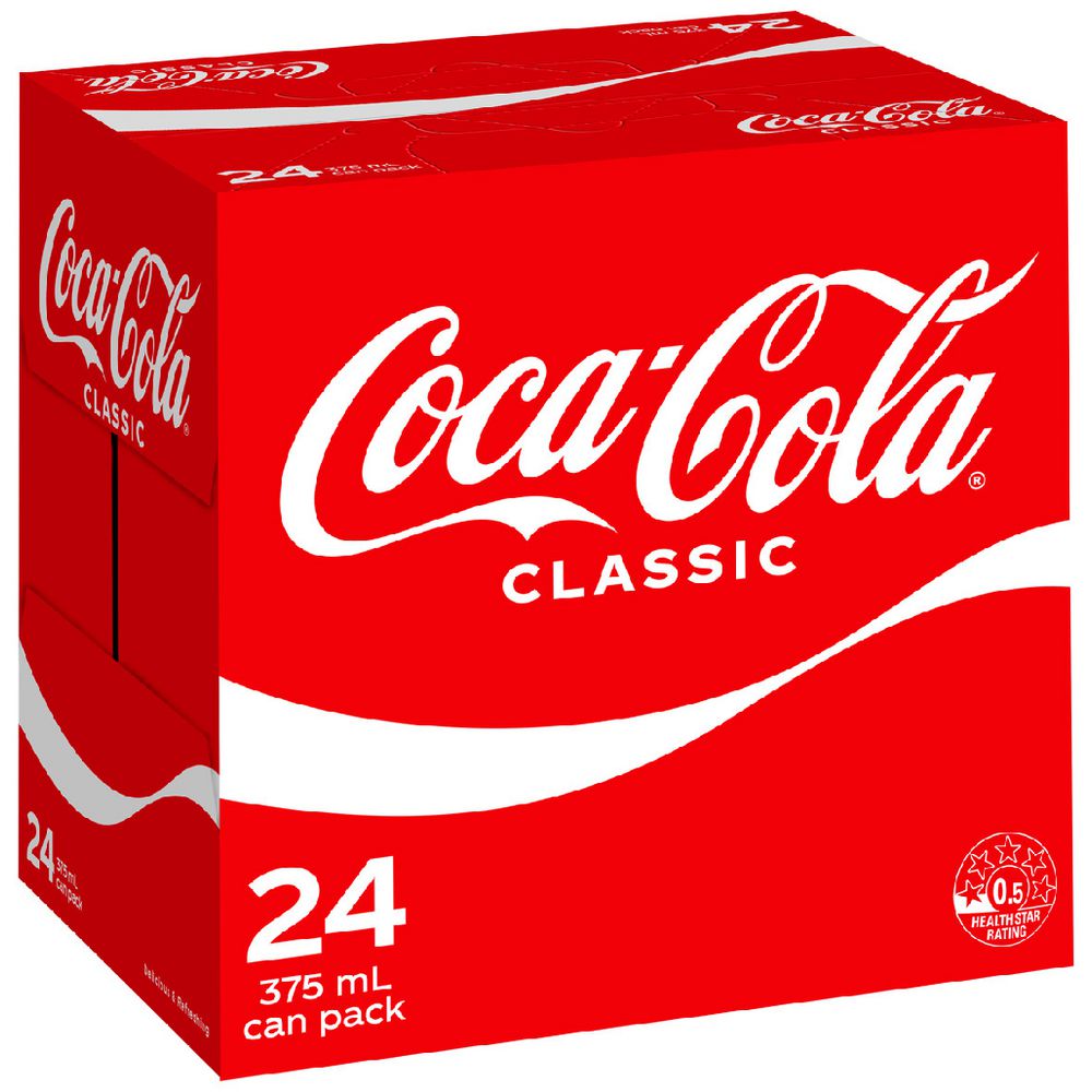 Coca-Cola Classic Cans 24 × 375mL