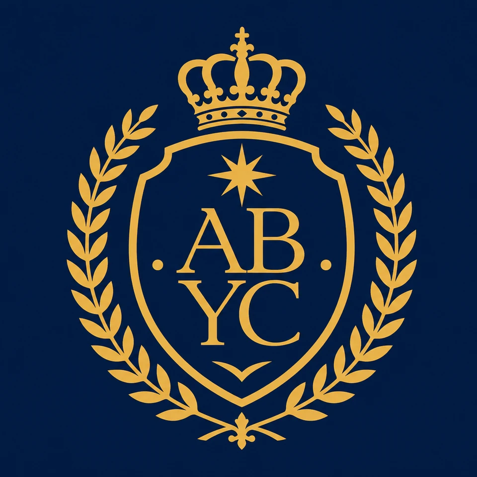 Airlie Beach Yacht Club ceremonial monogram and laurel mark