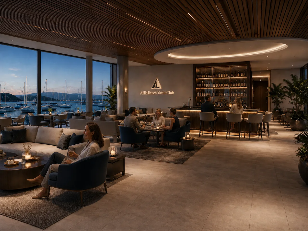 Members’ Lounge at the proposed Airlie Beach Yacht Club