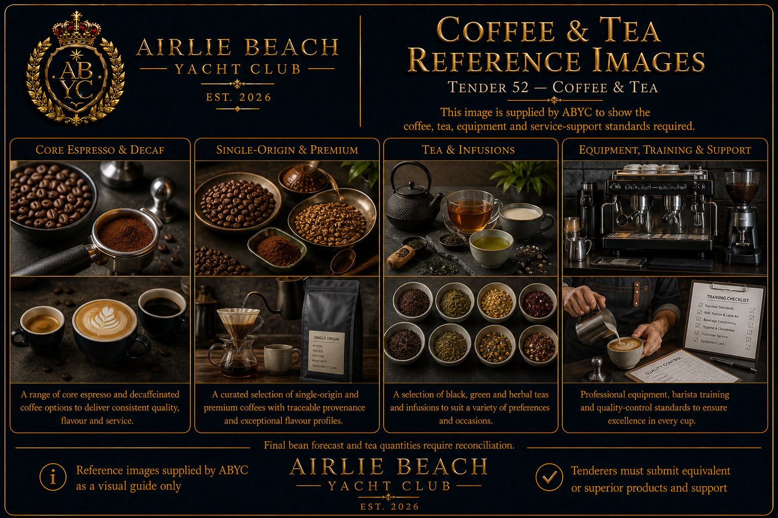Coffee & Tea product reference preview