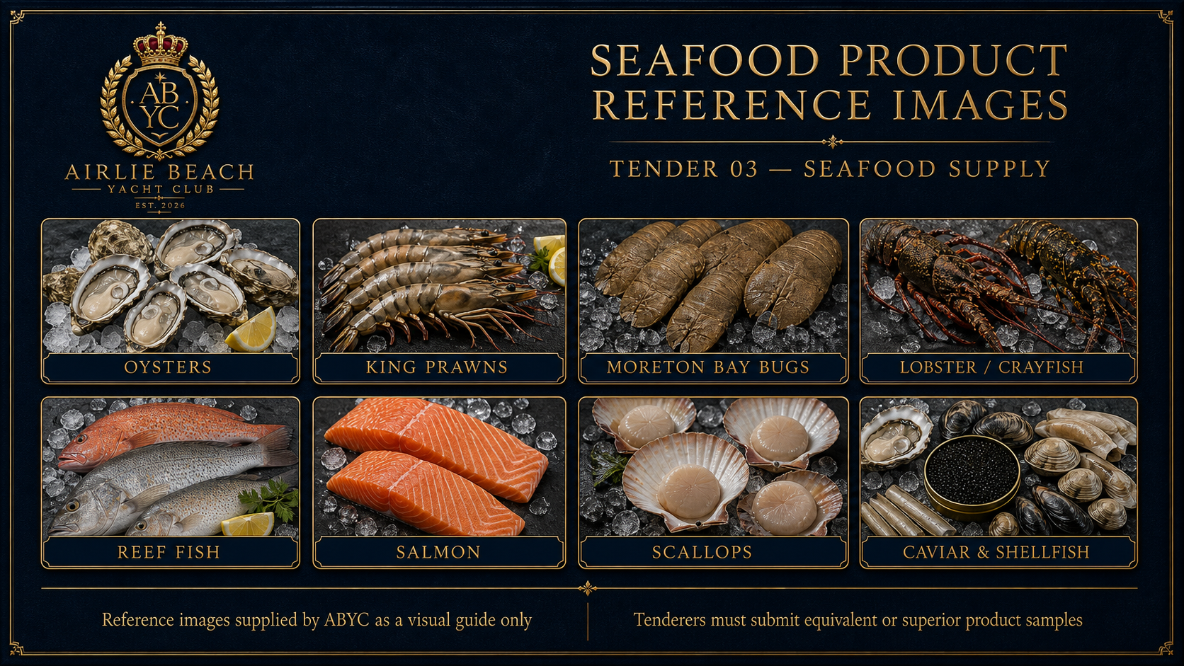 Seafood product reference preview